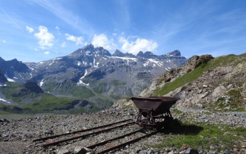 wagon mines de Salanfe